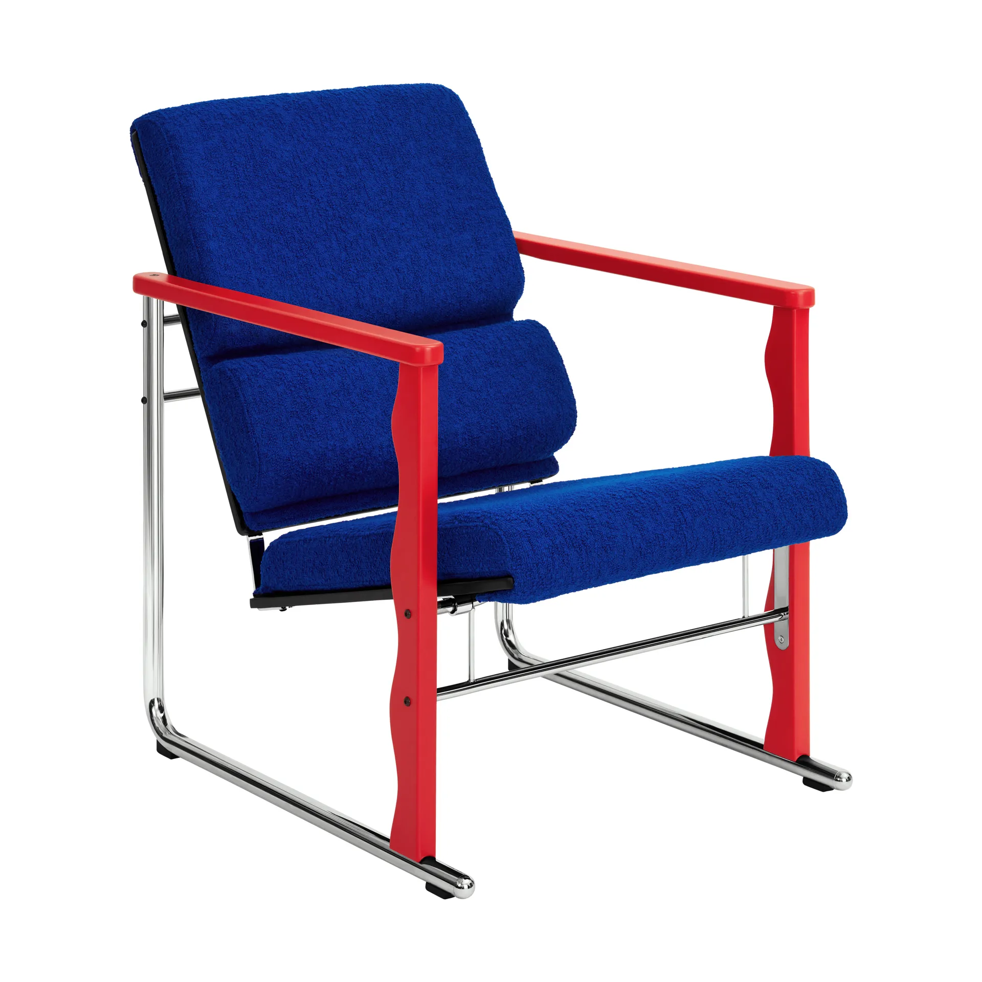 Experiment 503 loungefauteuil, Red-ultramarine Hem