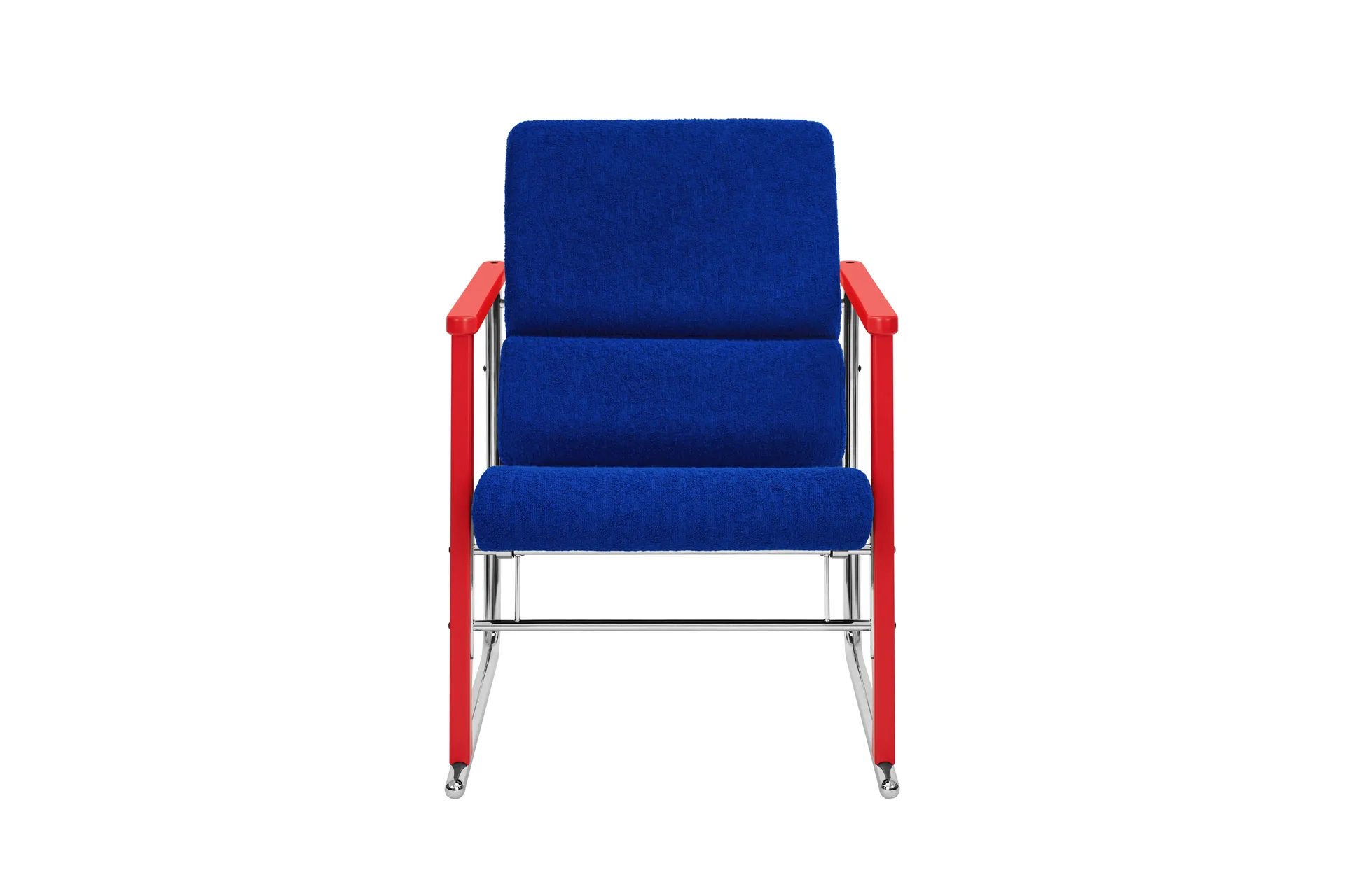 Experiment 503 loungefauteuil, Red-ultramarine Hem