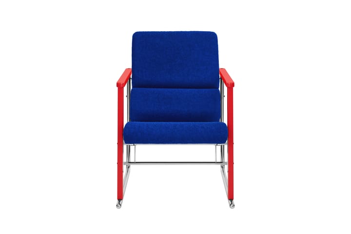 Experiment 503 loungefauteuil, Red-ultramarine Hem
