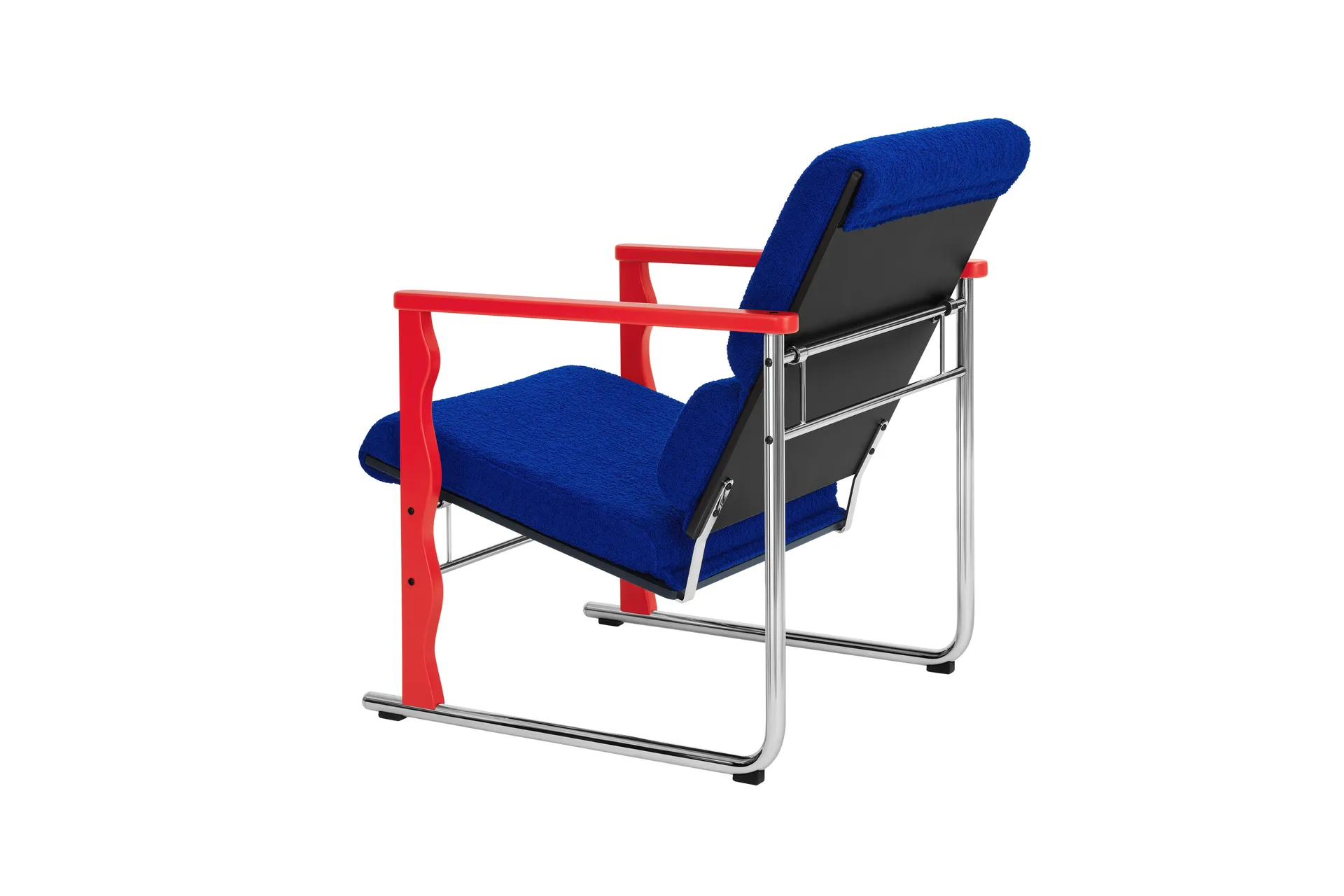 Experiment 503 loungefauteuil, Red-ultramarine Hem