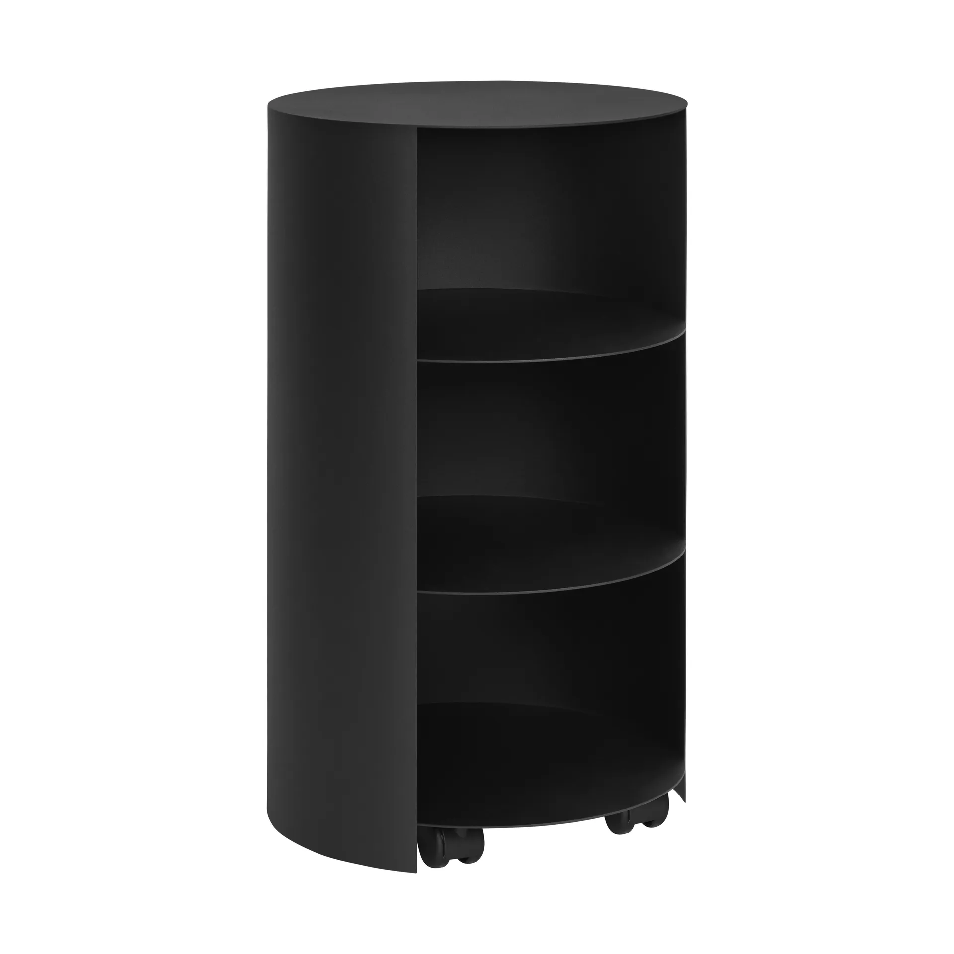 Hide plantenzuil Ø38x68 cm, Jet black textured Hem