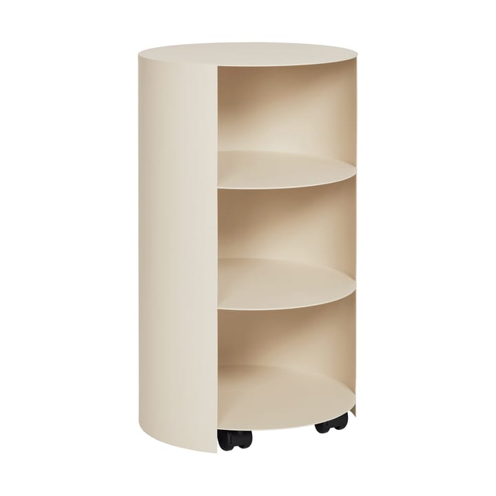 Hide plantenzuil Ø38x68 cm - Light ivory textured - Hem