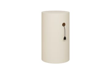 Hide plantenzuil Ø38x68 cm - Light ivory textured - Hem