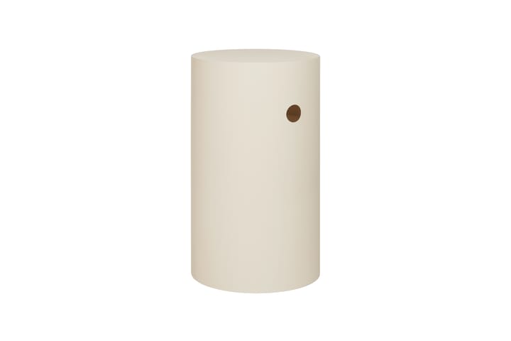 Hide plantenzuil Ø38x68 cm, Light ivory textured Hem