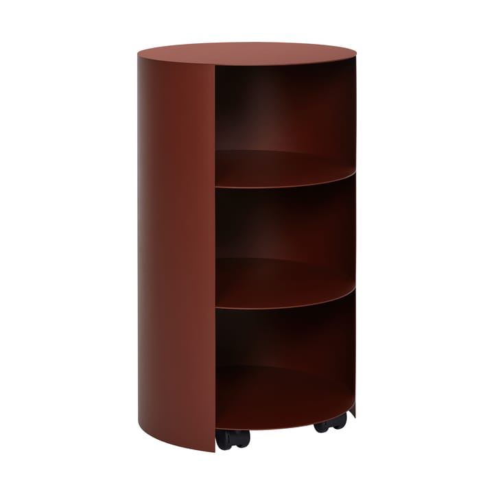 Hide plantenzuil Ø38x68 cm - Red brown textured - Hem