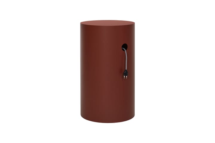 Hide plantenzuil Ø38x68 cm, Red brown textured Hem
