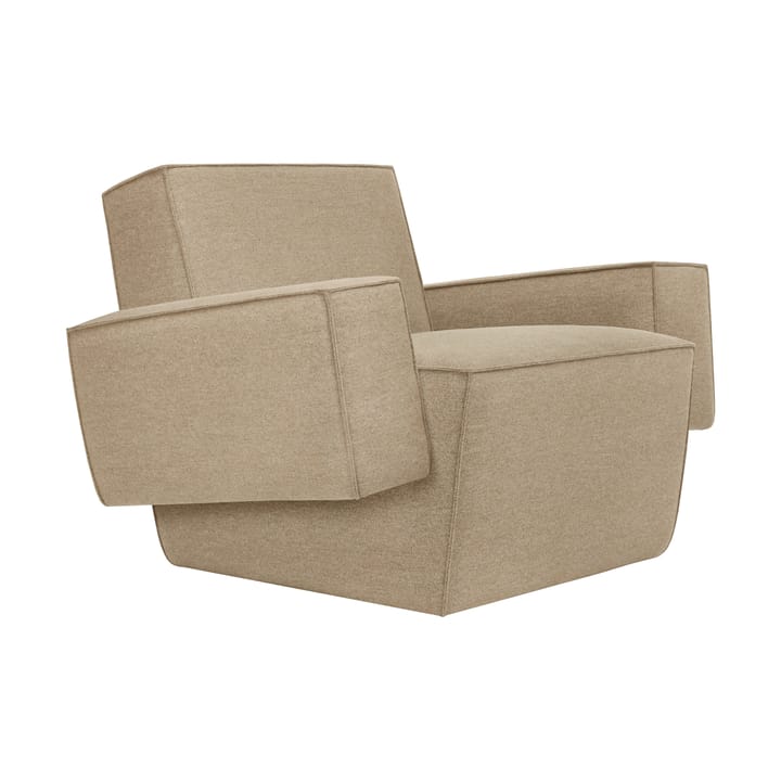 Hunk loungefauteuil met armleuningen - Beige - Hem