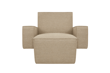 Hunk loungefauteuil met armleuningen - Beige - Hem