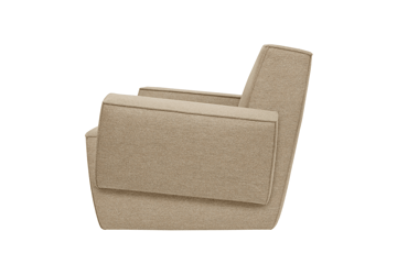 Hunk loungefauteuil met armleuningen - Beige - Hem