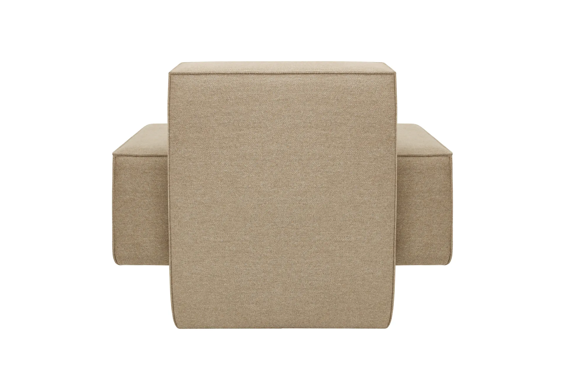 Hunk loungefauteuil met armleuningen, Beige Hem