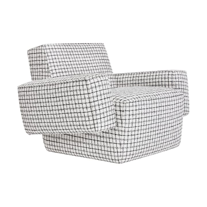 Hunk loungefauteuil met armleuningen - Checkered black/white - Hem
