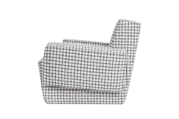 Hunk loungefauteuil met armleuningen - Checkered black/white - Hem