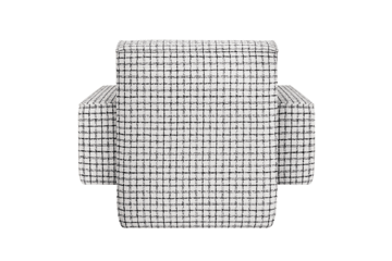 Hunk loungefauteuil met armleuningen - Checkered black/white - Hem