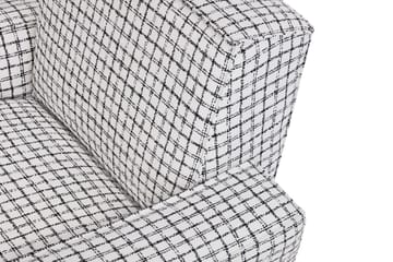 Hunk loungefauteuil met armleuningen - Checkered black/white - Hem