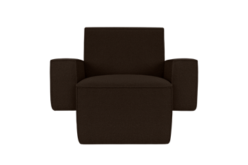 Hunk loungefauteuil met armleuningen - Chocolate - Hem