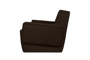Hunk loungefauteuil met armleuningen - Chocolate - Hem