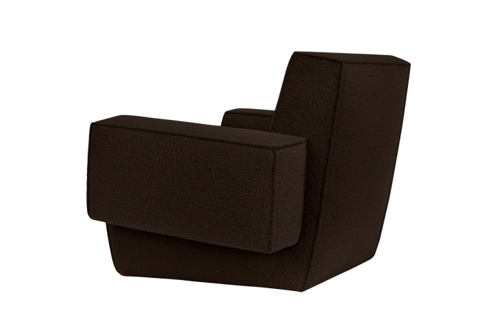 Hunk loungefauteuil met armleuningen, Chocolate Hem