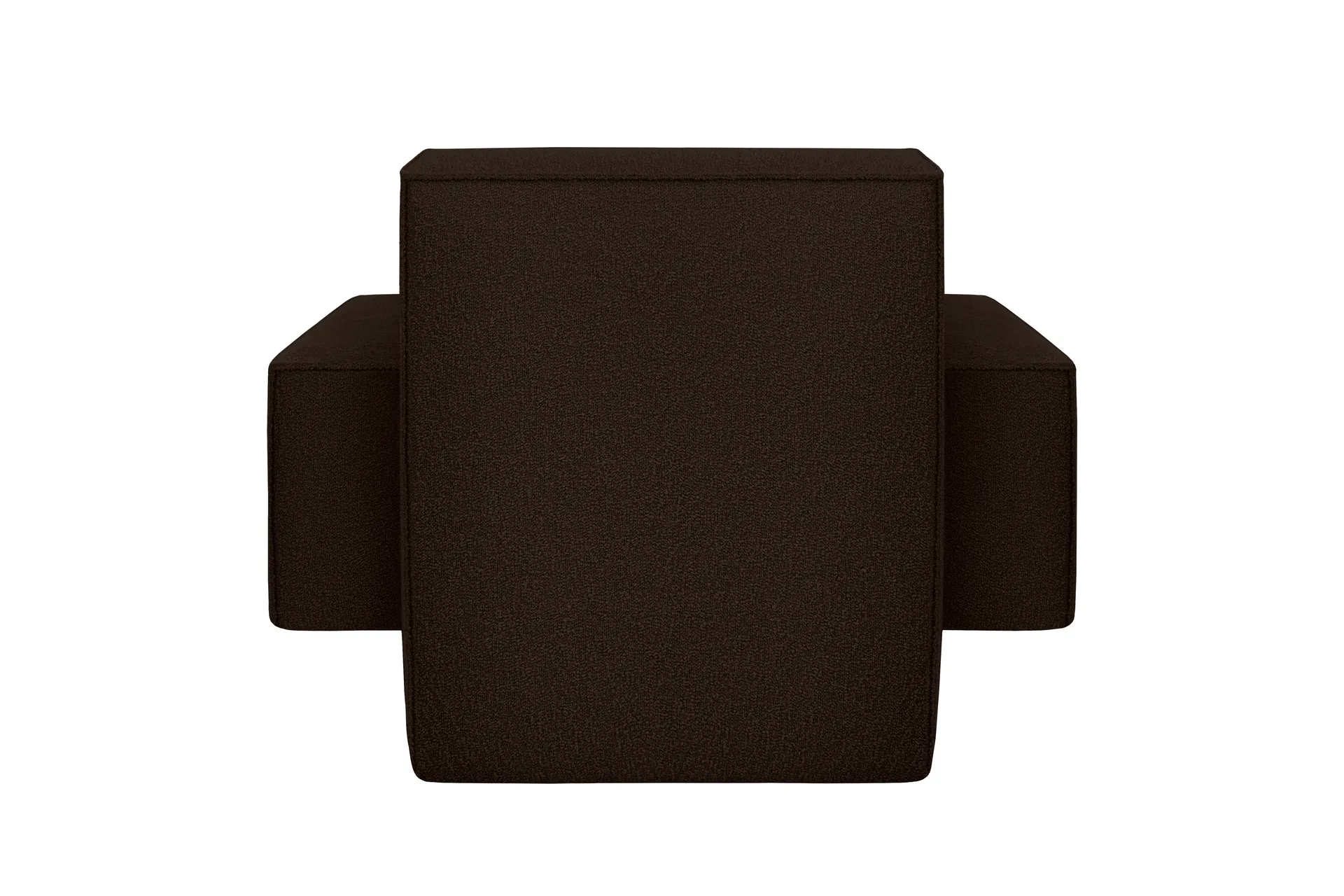 Hunk loungefauteuil met armleuningen, Chocolate Hem