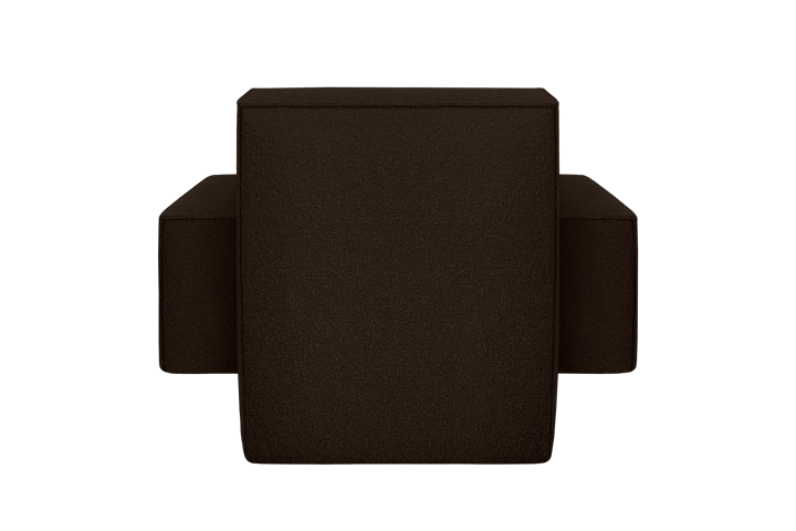 Hunk loungefauteuil met armleuningen, Chocolate Hem