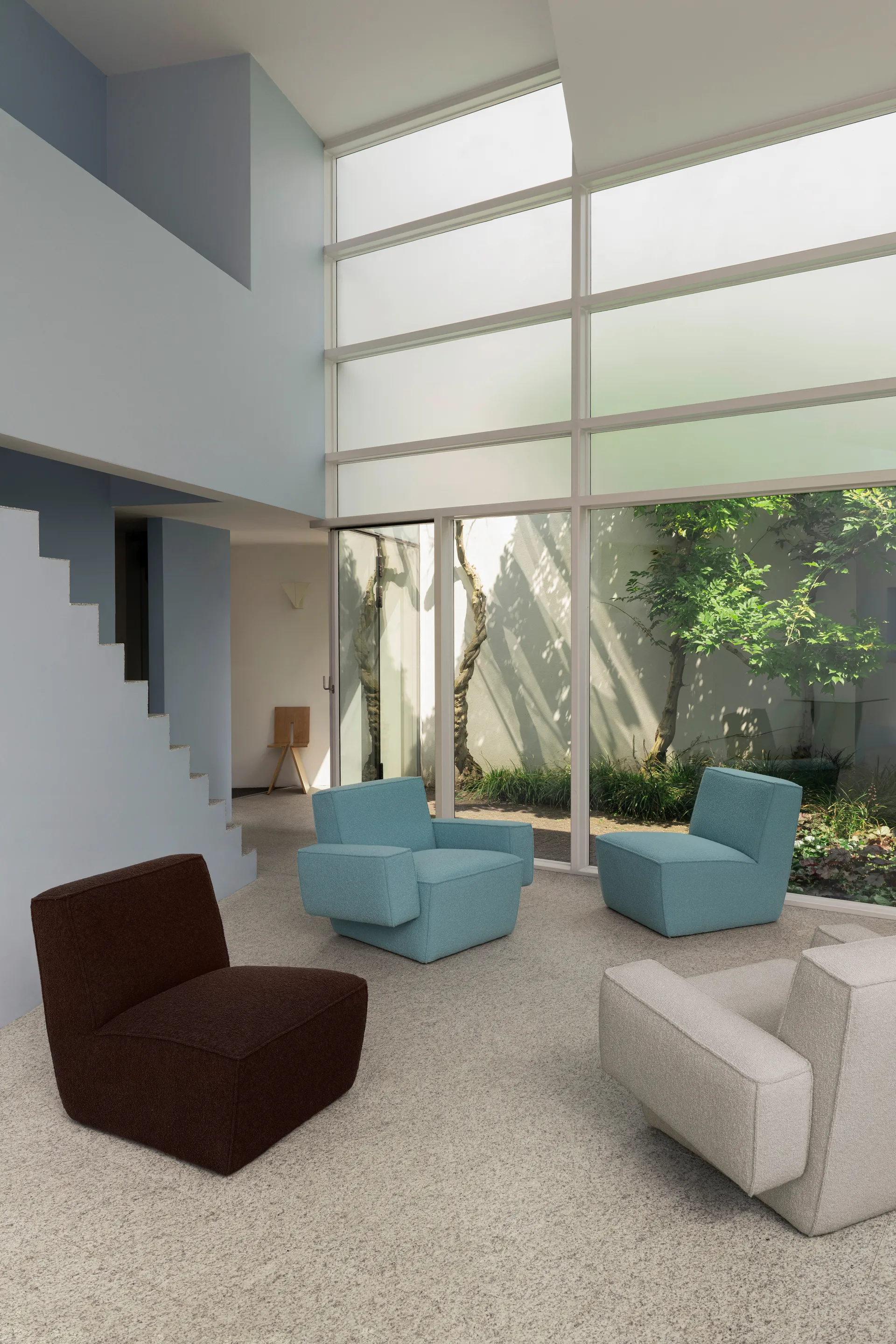 Hunk loungefauteuil met armleuningen, Icicle Hem