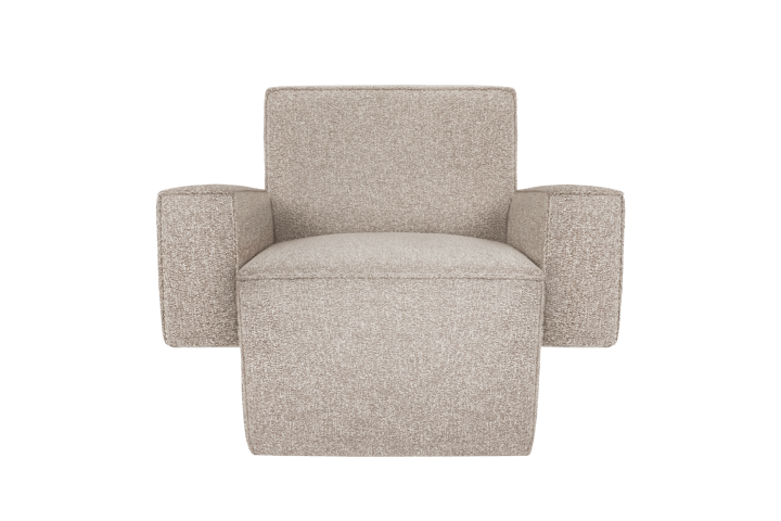 Hunk loungefauteuil met armleuningen, Swan Hem