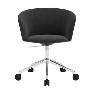 Kendo Swivel bureaustoel met 5 wielen - Graphite-polished aluminium - Hem