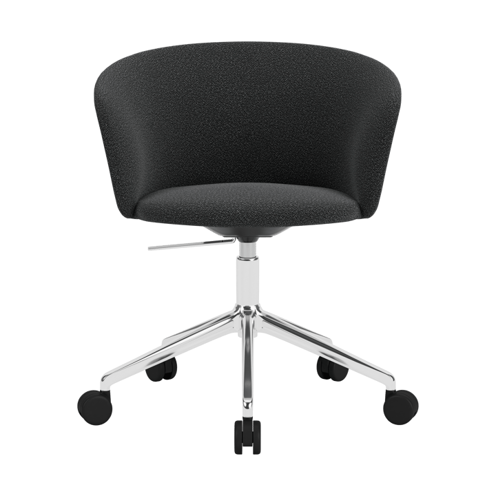 Kendo Swivel bureaustoel met 5 wielen - Graphite-polished aluminium - Hem