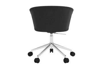 Kendo Swivel bureaustoel met 5 wielen - Graphite-polished aluminium - Hem