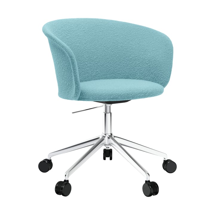 Kendo Swivel bureaustoel met 5 wielen - Icicle-polished aluminium - Hem