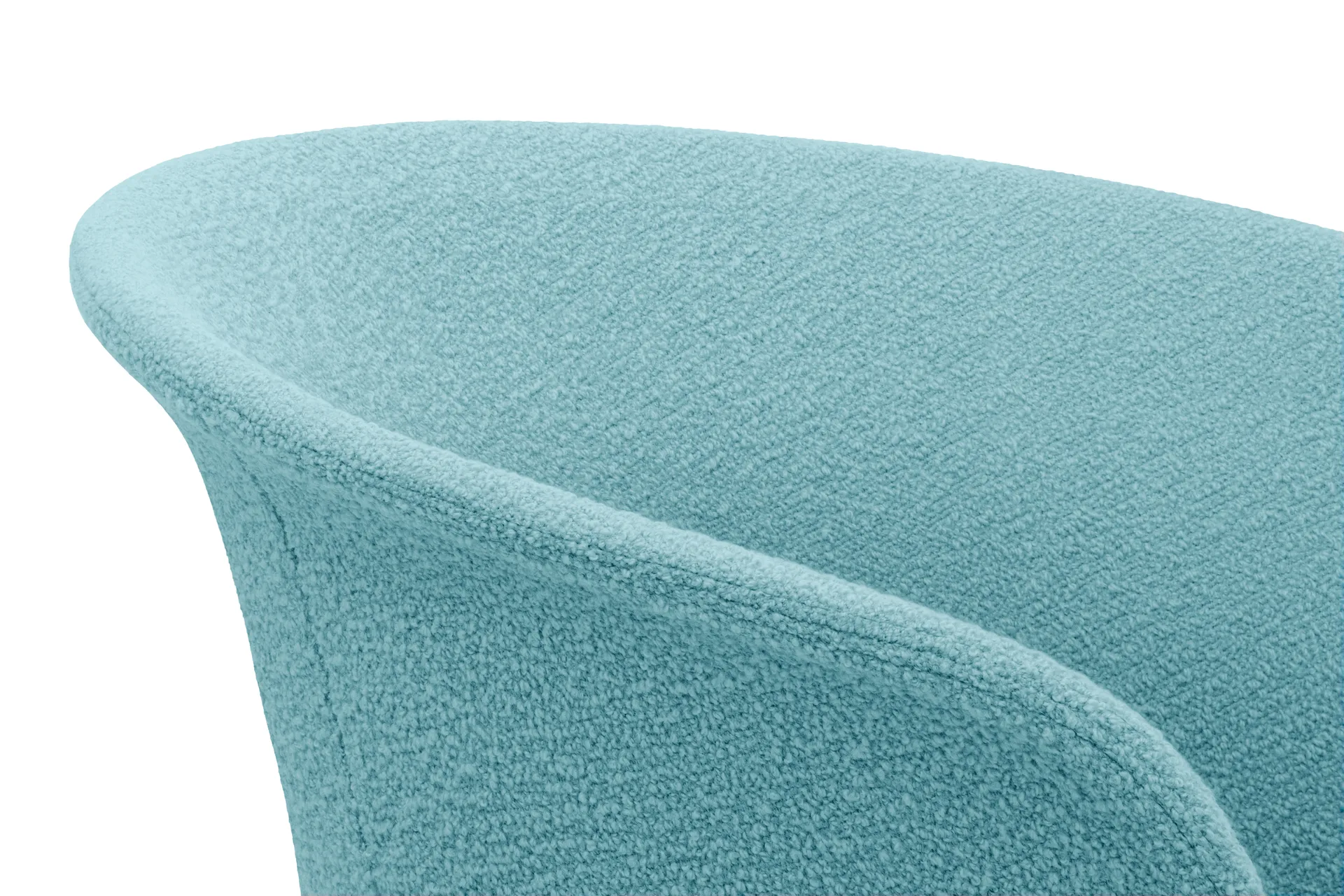 Kendo Swivel bureaustoel met 5 wielen, Icicle-polished aluminium Hem