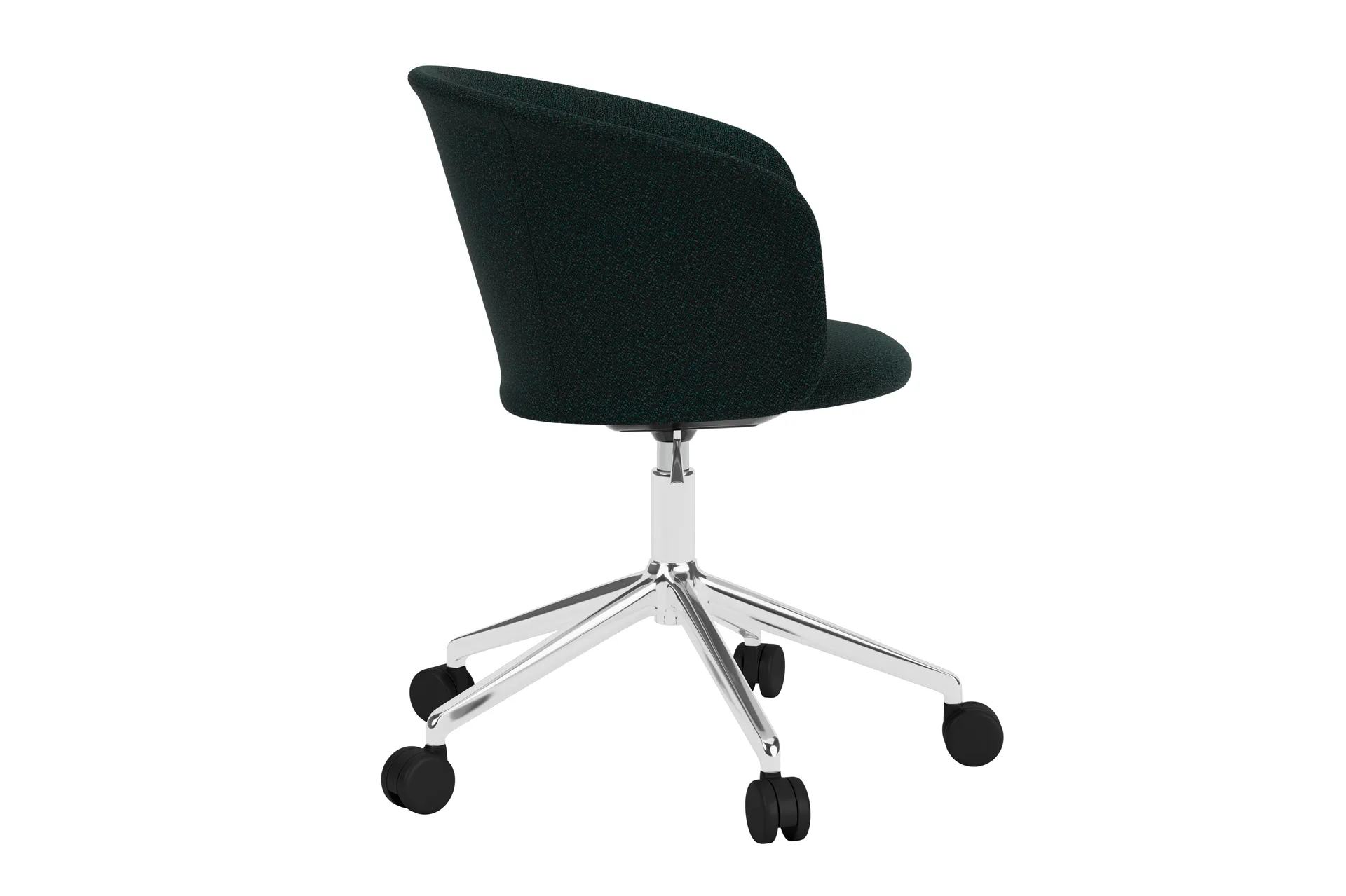 Kendo Swivel bureaustoel met 5 wielen, Pine-polished aluminium Hem