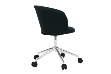 Kendo Swivel bureaustoel met 5 wielen - Pine-polished aluminium - Hem
