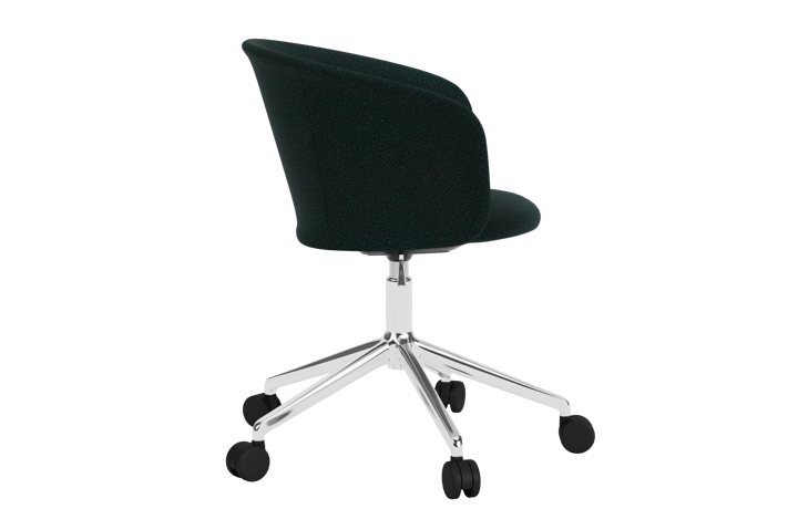 Kendo Swivel bureaustoel met 5 wielen, Pine-polished aluminium Hem