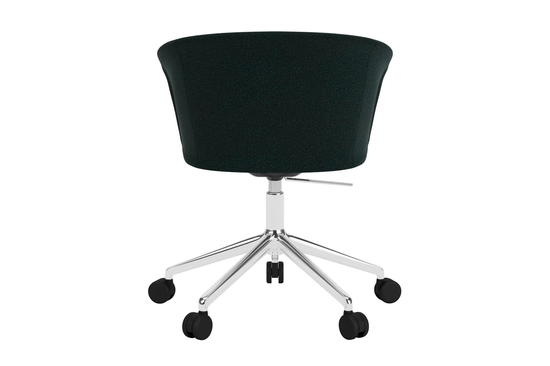 Kendo Swivel bureaustoel met 5 wielen, Pine-polished aluminium Hem