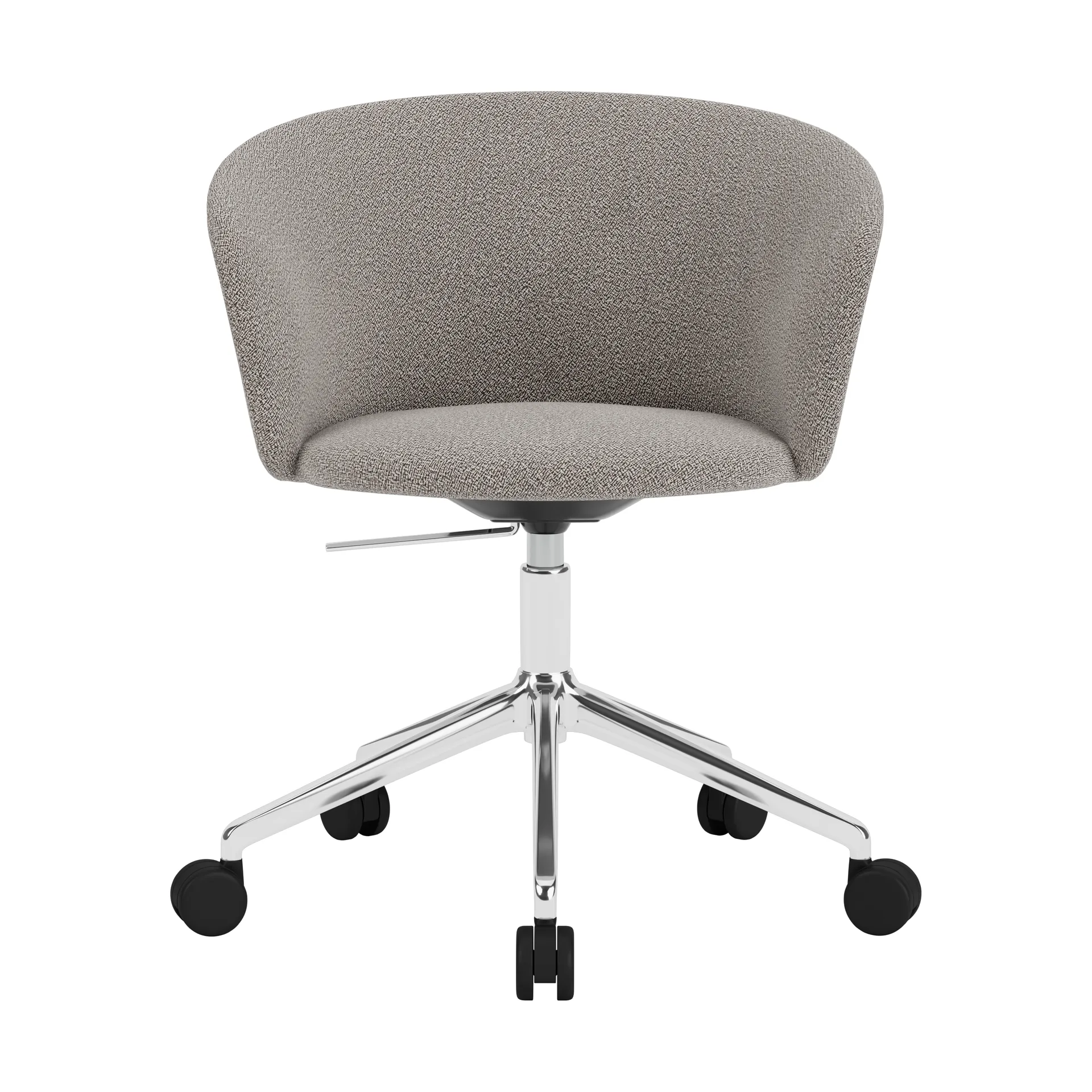 Kendo Swivel bureaustoel met 5 wielen, Porcelain-polished aluminium Hem