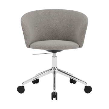 Kendo Swivel bureaustoel met 5 wielen - Porcelain-polished aluminium - Hem