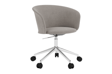 Kendo Swivel bureaustoel met 5 wielen - Porcelain-polished aluminium - Hem