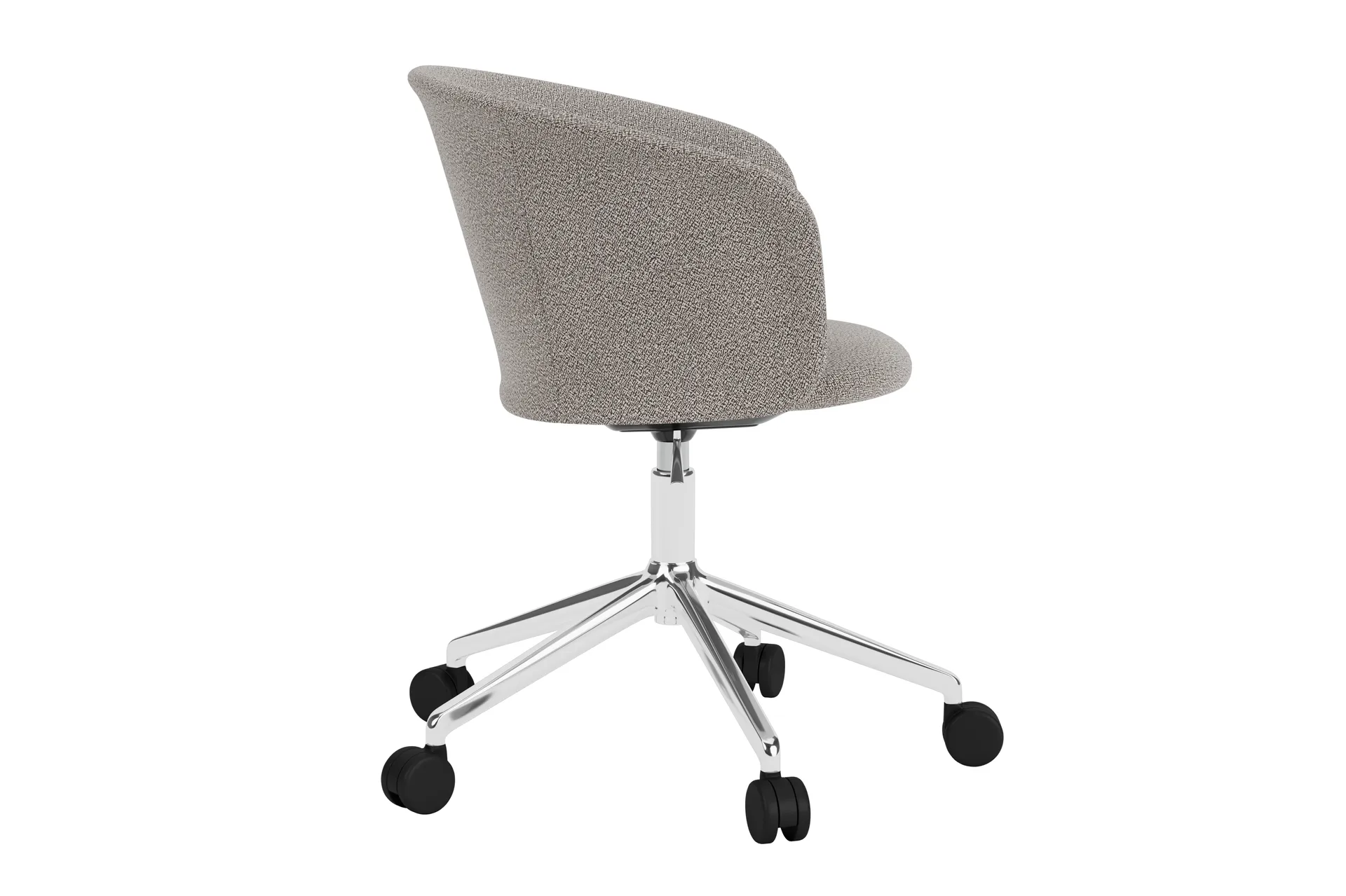 Kendo Swivel bureaustoel met 5 wielen, Porcelain-polished aluminium Hem