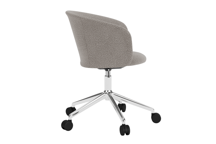 Kendo Swivel bureaustoel met 5 wielen, Porcelain-polished aluminium Hem