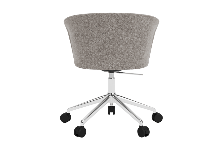 Kendo Swivel bureaustoel met 5 wielen, Porcelain-polished aluminium Hem