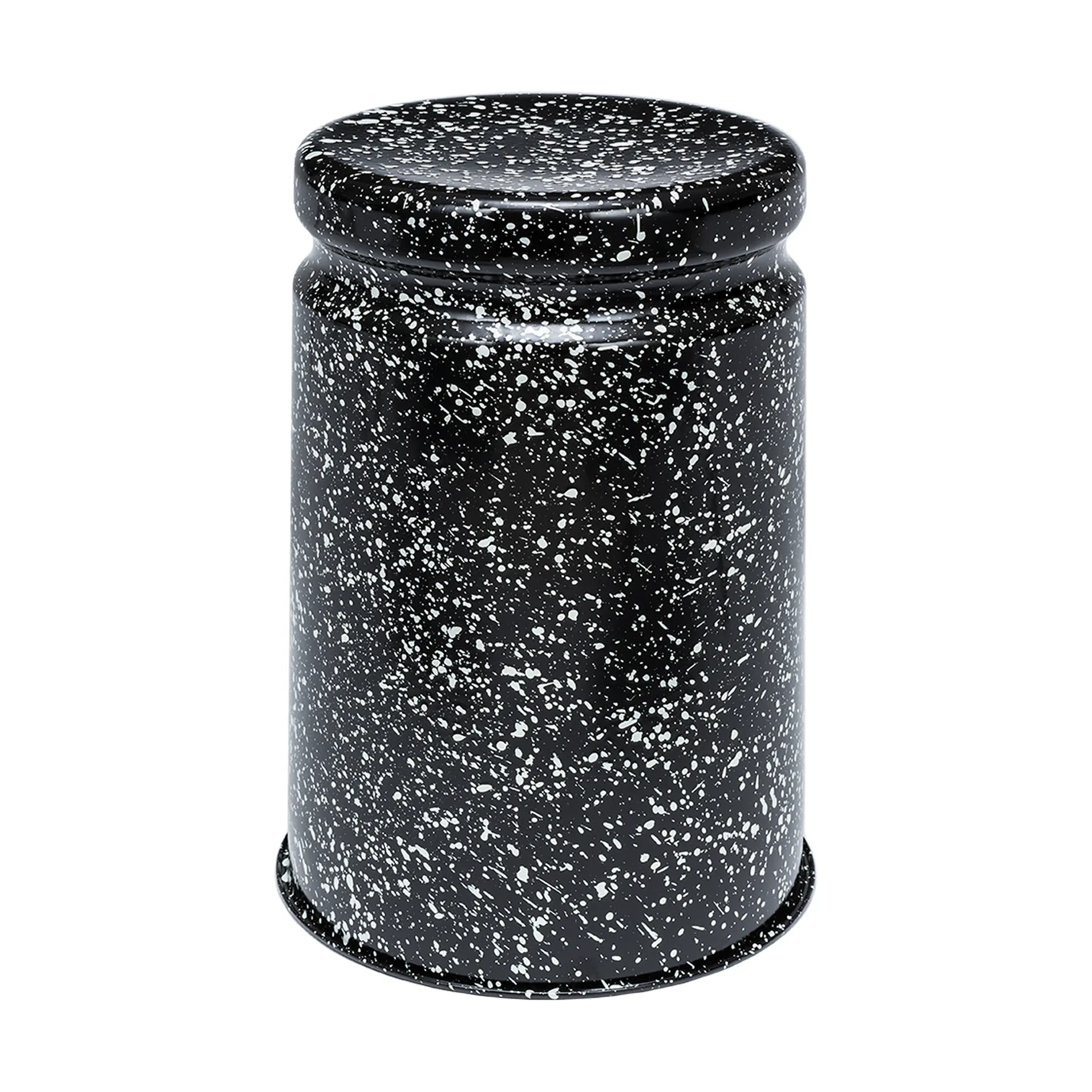 Last krukje Ø32x44 cm, Black-white splatter Hem