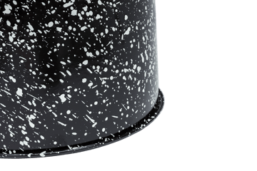 Last krukje Ø32x44 cm - Black-white splatter - Hem