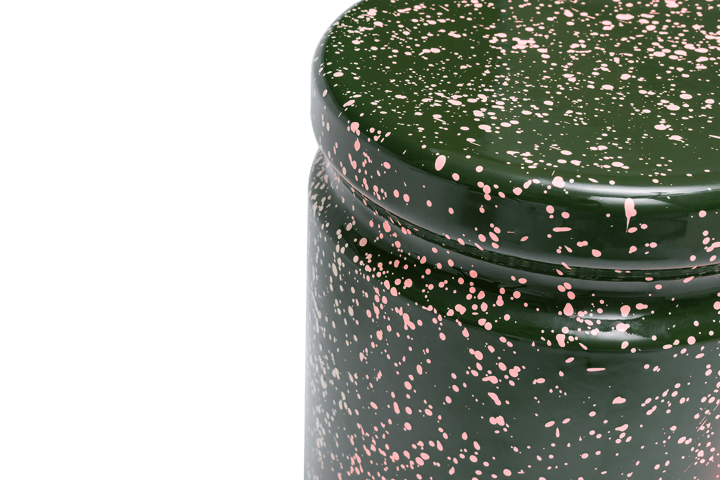 Last krukje Ø32x44 cm, Green-pink splatter Hem