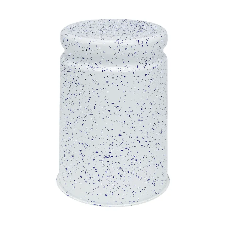 Last ronde kruk Ø32x44 cm - White-blue splatter - Hem