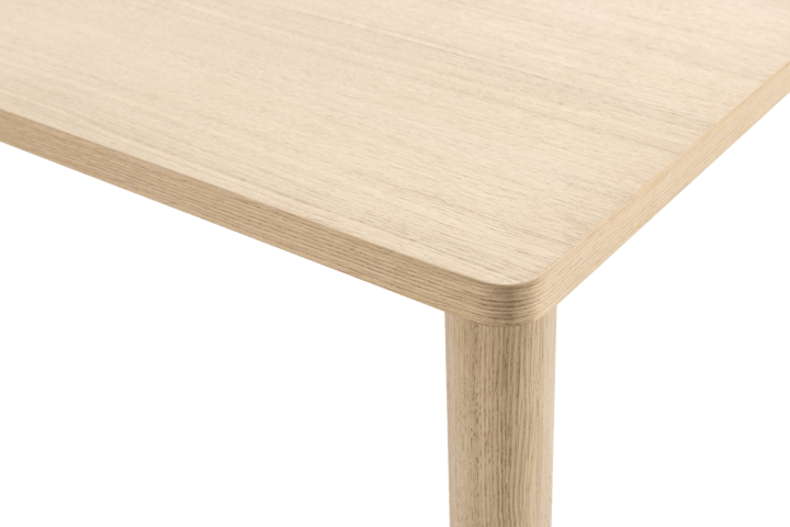 Log eettafel 90x180 cm, Eikenhout Hem