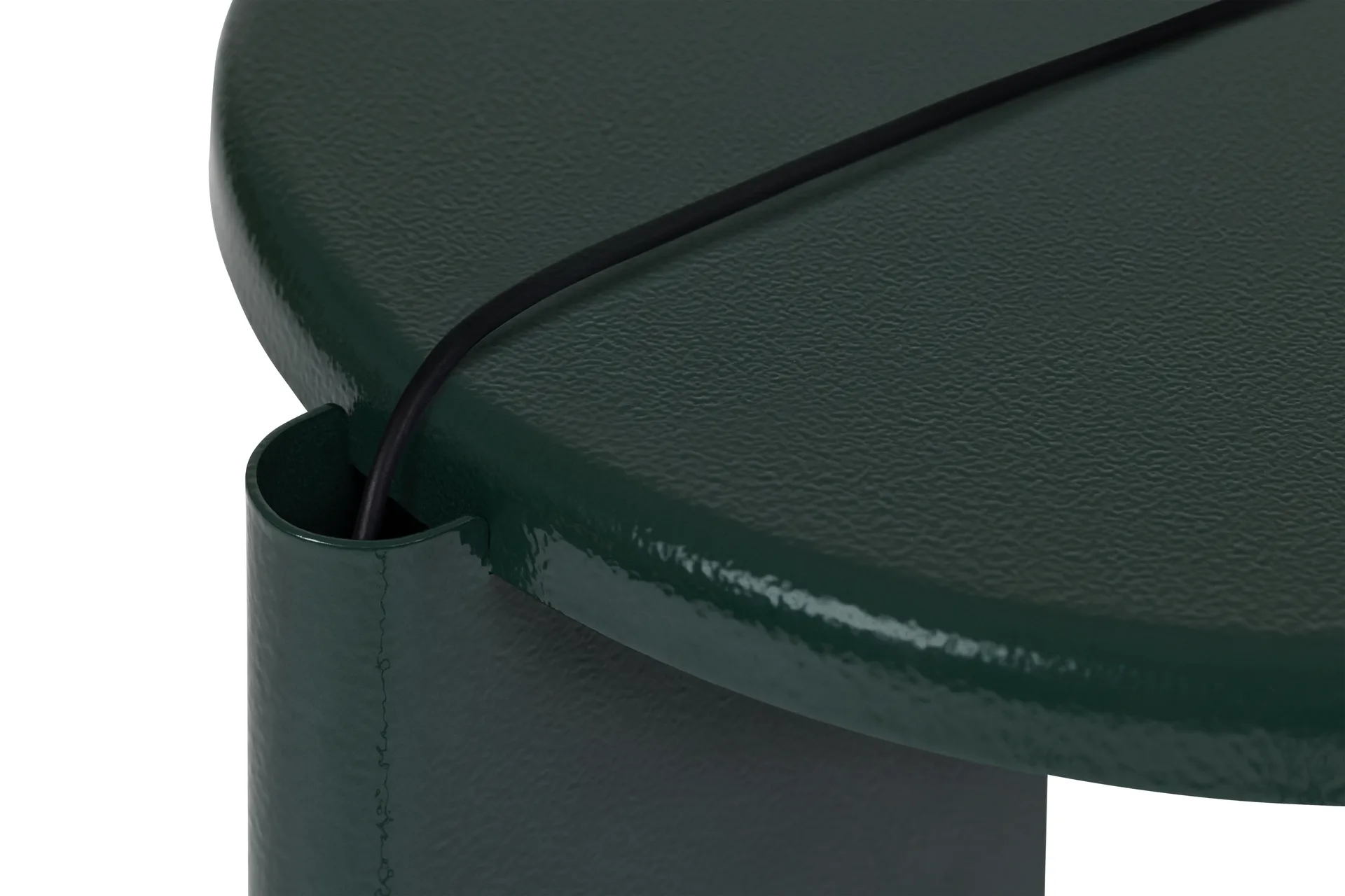 Lolly bijzettafeltje 56 cm, Black green gloss Hem