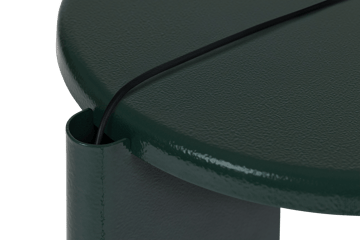 Lolly bijzettafeltje 56 cm - Black green gloss - Hem