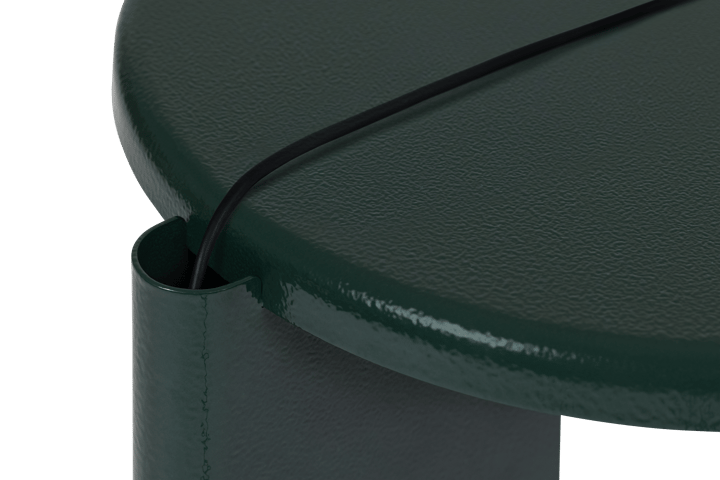 Lolly bijzettafeltje 56 cm, Black green gloss Hem