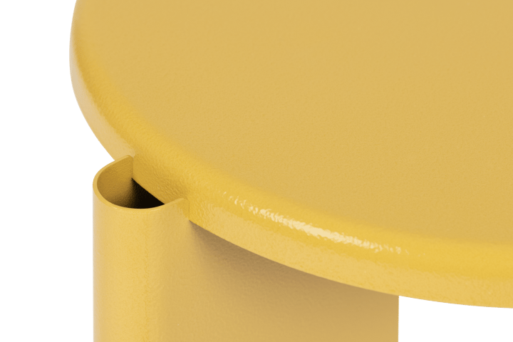 Lolly bijzettafeltje 56 cm, Ochre yellow gloss Hem