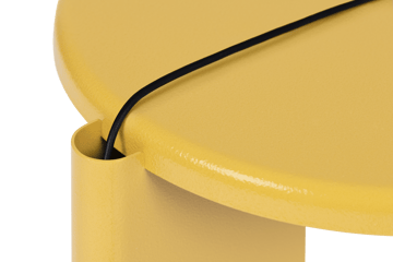 Lolly bijzettafeltje 56 cm - Ochre yellow gloss - Hem